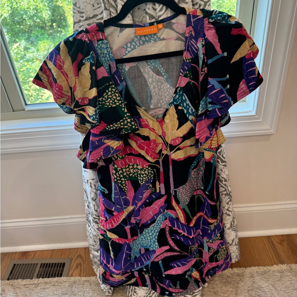 Vibrant floral print dress